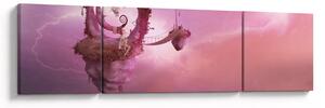 Obraz - Víla na plujícím ostrově (170x50 cm)