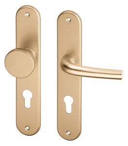 AC-T servis ACT dveřní klika ANNA OV (hliník F4) Provedení: BB (pro pokojový klíč), Rozteč: 72 mm