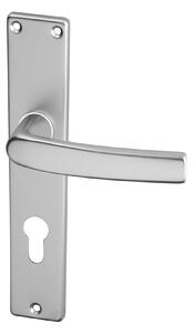 AC-T servis ACT dveřní klika LARA HR (hliník F9) Provedení: BB (pro pokojový klíč), Rozteč: 90 mm