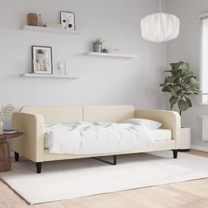 Válenda s matrací krémová 80 x 200 cm textil 3196797