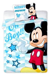 Ložní povlečení do dětské postýlky Mickey Mouse - Disney - 100% bavlna - 40 x 60 cm + 100 x 135 cm