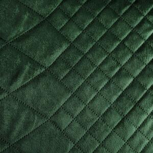 Sametový přehoz na postel Luiz3 tmavě zelený new Zelená 170x210 cm