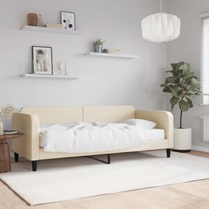 Válenda s matrací krémová 100 x 200 cm textil 3196807