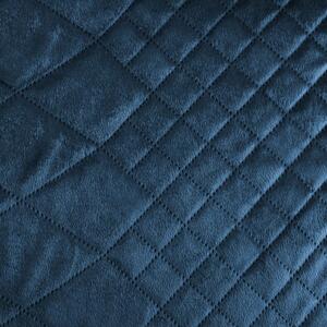 Sametový přehoz na postel Luiz3 modrý new Modrá 200x220 cm