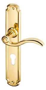 AC-T servis ACT dveřní klika ENNA (mosaz) Provedení: BB (pro pokojový klíč), Rozteč: 90 mm