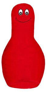 Bellatex Tvarovaný polštářek 45x25 cm Kuželka Červená