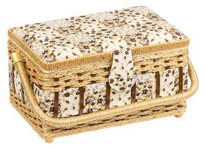Bellatex BOX na šití 28x18x15 cm Béžová,Hnědá