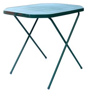 Stůl CAMPING 53x70 CM zelený EXTERIÉR | Zahradní stoly