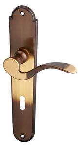 AC-T servis ACT dveřní klika KAMPA (bronz) Provedení: BB (pro pokojový klíč), Rozteč: 90 mm