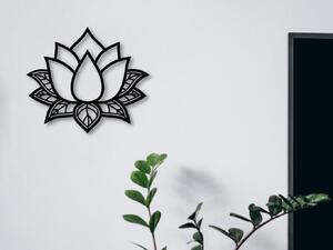 Nástěnný kovový obraz Lotosový květ Velikost: S - nejdelší strana 50cm
