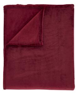 Červená deka z mikroplyše 130x170 cm Raschel Velvet – Catherine Lansfield