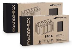 Zahradní box BOARDEBOX 280 l - tmavě hnědá 116 cm PRMBBL280-440U