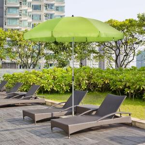 Naklápěcí balkónový a plážový slunečník Doppler ACTIVE 2 m, zelená DP411557836