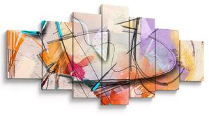 Obraz - Abstrakce, ptáček (210x100 cm)