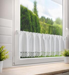KRÁTKÁ ZÁCLONA NA PÁSCE CLARIE 150X30 CM BÍLÁ