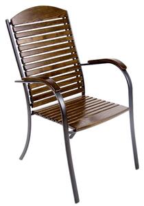 Kovová / dřevěná zahradní židle Apollo PATIO