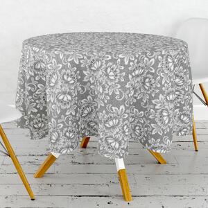 Ubrus PVC kulatý FL-1142-03 - Krajková elegance (různé velikosti)