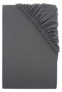 Livarno home Žerzejové napínací prostěradlo, 140-160 x 200 cm (tmavě šedá) (100393332002)