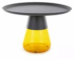 Konferenční stolek TAFFONY 2 černá/oranžová