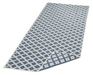 Kusový koberec Twin-Wendeteppiche 103128 blau creme 80x150 cm