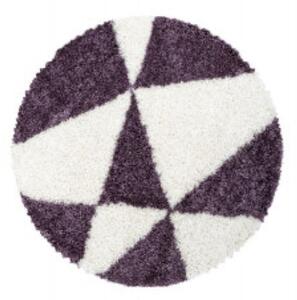 Ayyildiz, Chlupatý kusový koberec Tango Shaggy 3101 lila | Fialová Typ: kulatý 160x160 cm