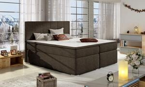 Zlutahala.cz Postel Boxspring Boleria 180x200, hnědá (látka - bb 04)