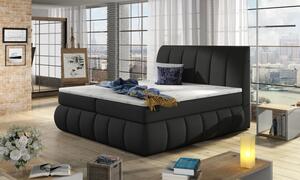 Zlutahala.cz Postel Boxspring Vincenzia 200x180, černá (látka - bvi 05)