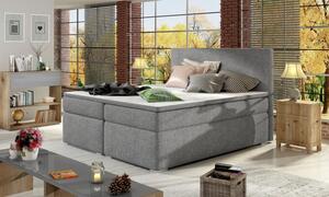 Postel Boxspring Divalia 200x180, šedá (látka - bd 03)