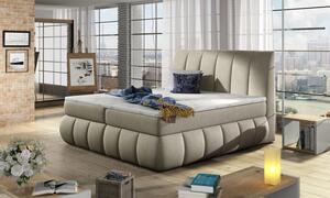 Postel Boxspring Vincenzia 200x180, béžová (látka - bvi 19)