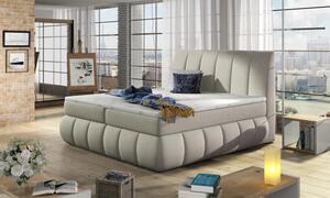 Postel Boxspring Vincenzia 200x180, krémová (látka - bvi 21)
