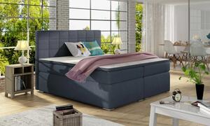 Zlutahala.cz Postel Boxspring Alicia, modrá (látka - ba 09)
