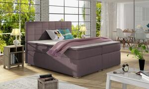 Zlutahala.cz Postel Boxspring Alicia, tm. růžová (látka - ba 08)