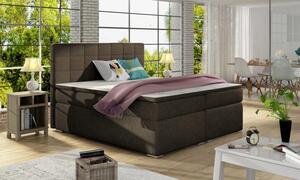 Zlutahala.cz Postel Boxspring Alicia, hnědá (látka - ba 04)