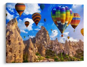 Obraz - Horkovzdušné balóny, Cappadocia, Turkey. (70x50 cm)