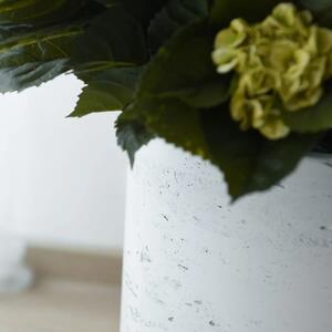 Květináč TROPICO, sklolaminát, výška 29 cm, bílá