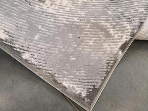Kusový koberec s 3D vzorem kruhu Vals 8125 Grey 80x150 cm