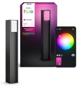 Zahradní sloupkové svítidlo 1x E27 2000–6500K antracitová IP44 Philips HUE White and Color Ambiance Turaco 8721103118516