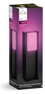 Zahradní sloupkové svítidlo 1x E27 2000–6500K antracitová IP44 Philips HUE White and Color Ambiance Turaco 8721103118455