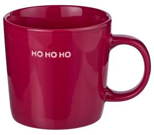 GOOD VIBES Hrnek "HoHoHo" 400 ml - červená