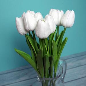 GFT Umělé tulipány 10 ks - bílé