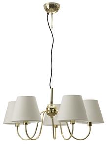 ByRydens 4202720-6509 - Lustr na lanku LYNF 5xE14/8W/230V mosaz/bílá
