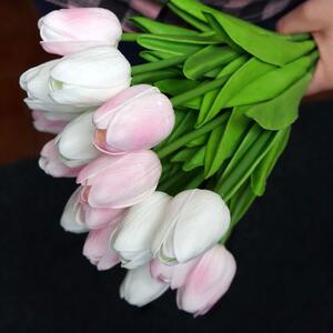 GFT Umělé tulipány 10 ks - bílé
