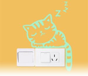 GFT Svítící nálepky nad vypínač - kočička