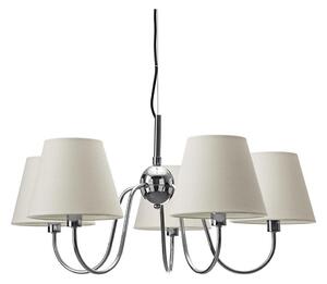 ByRydens 4202720-6510 - Lustr na lanku LYNF 5xE14/8W/230V chrom/bílá