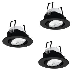 Eglo 902287 - SADA 3xLED RGBW Stm. pod. svítidlo SALICETO-Z LED/4,7W/230V černá