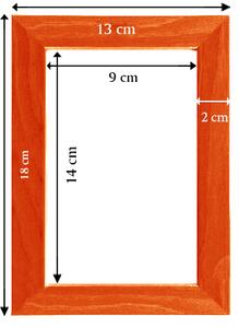 Codex Fotorámeček dřevěný SLS 10x15 - 04 oranžový