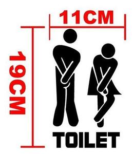 U Foťáka Samolepka na WC označení muži a ženy 11x19cm
