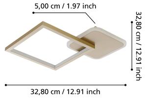 Eglo 900424 - LED Stmívatelné stropní svítidlo GAFARES LED/15W/230V zlatá + DO