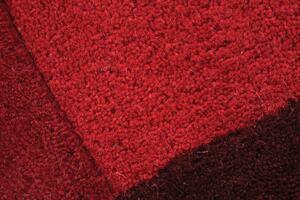 Ručně všívaný kusový koberec Abstract Collage Red 90x150 cm