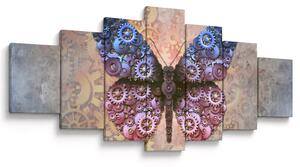 Obraz - Steampunk motýl (210x100 cm)